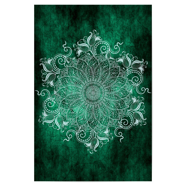 Poster "Mandala Mint" artboxONE - Abstrakt - Mandala,Yoga,Boho,Indian,Indie,Arabic,Green,Mint,Nature