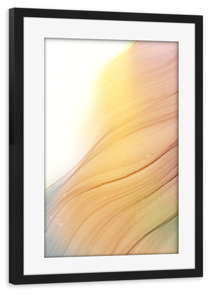 Poster mit Rahmen schwarz "Spring Colors" artboxONE - Abstrakt