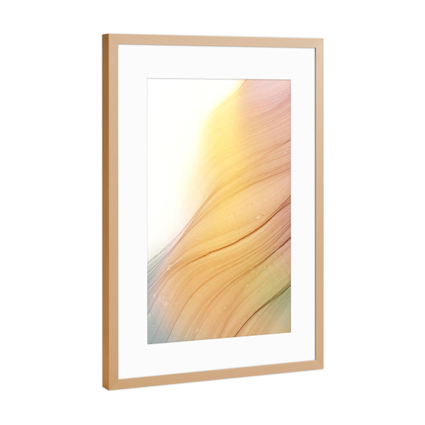 Poster mit Rahmen Kupfer "Spring Colors" artboxONE - Abstrakt