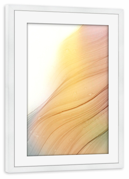 Poster mit Rahmen weiß "Spring Colors" artboxONE - Abstrakt
