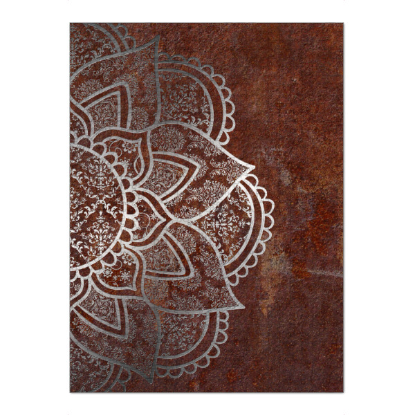 Puzzle Ravensburger "Mandala Rusty" artboxONE - Abstrakt - Mandala,Boho,Yoga,Arabic,Indian,Ethnic,Rusty,Iron,Vector - Bild mandala