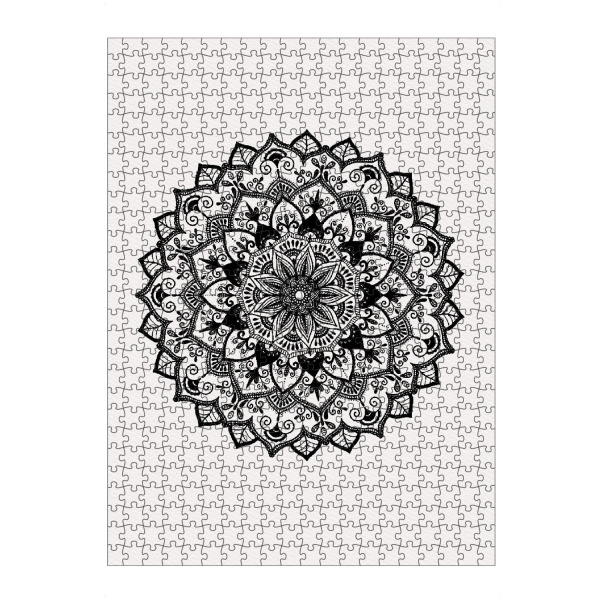 Puzzle Ravensburger "Mandala in Schwarz-Weiß" artboxONE - Abstrakt,Geometrie