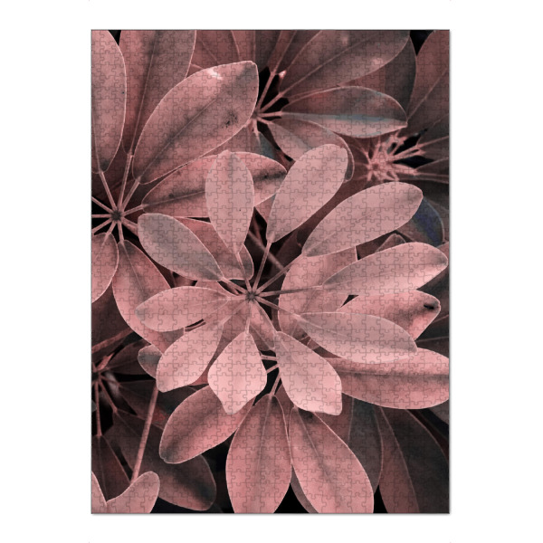 Puzzle Ravensburger "Rosy Foliage" artboxONE - Natur,Floral - Photography,Nature,Foliage,Leaf,Garden,Floral,Leaves,Blätter,Natur,Botanical,Botanisch