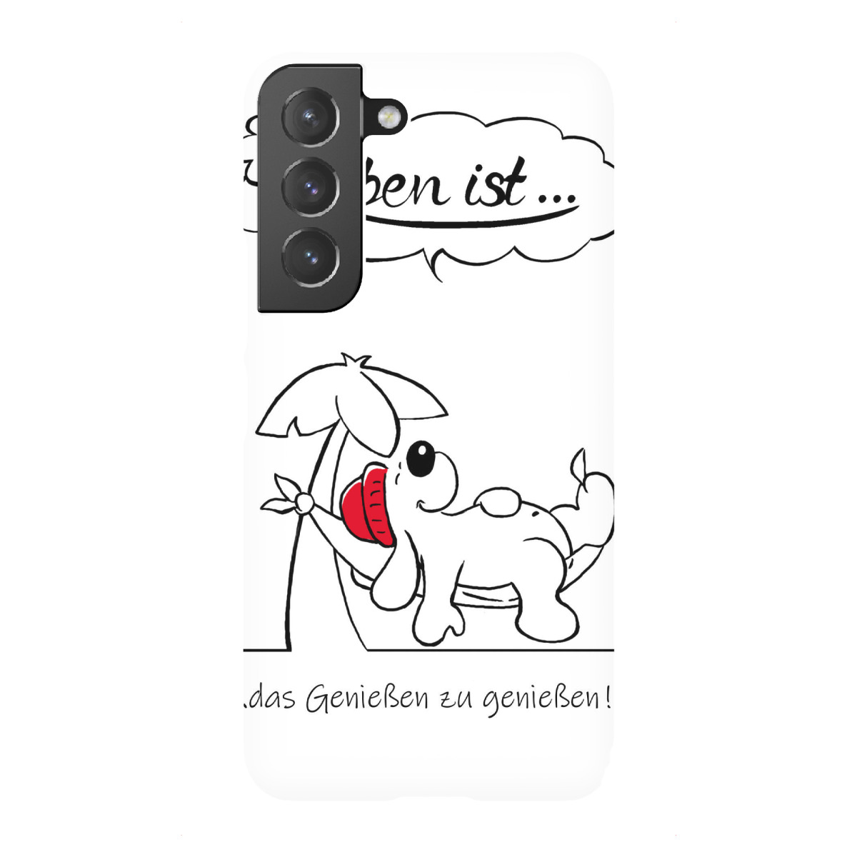 "Leben ist... genießen"für Samsung Galaxy - Premium-Case Handyhülle artboxONE