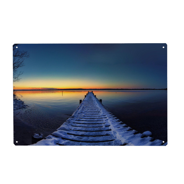 Metall Poster "Der Steg" artboxONE - Natur,Reise