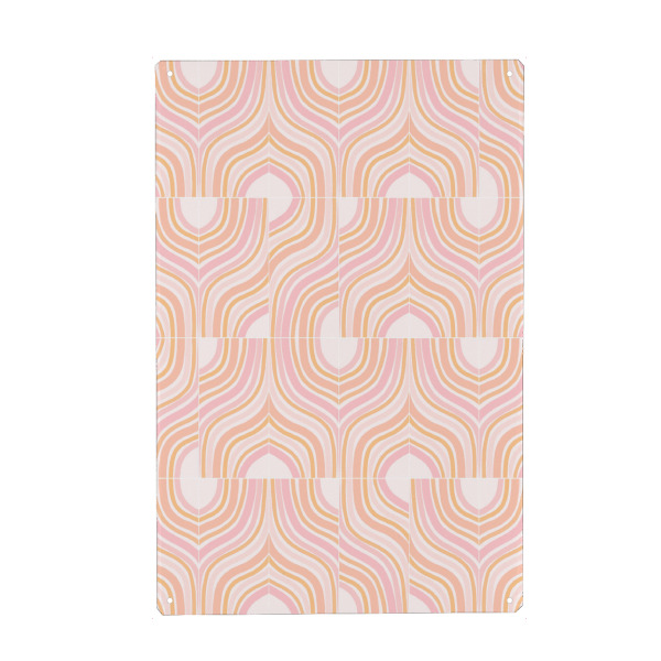 Metall Poster "Peachy Mixed Marbled Tiles" artboxONE - Abstrakt,Marmor - Tiles,Marbled,Pattern,Mormor,Abstract,Abstzrakt,Formen - Blechschild