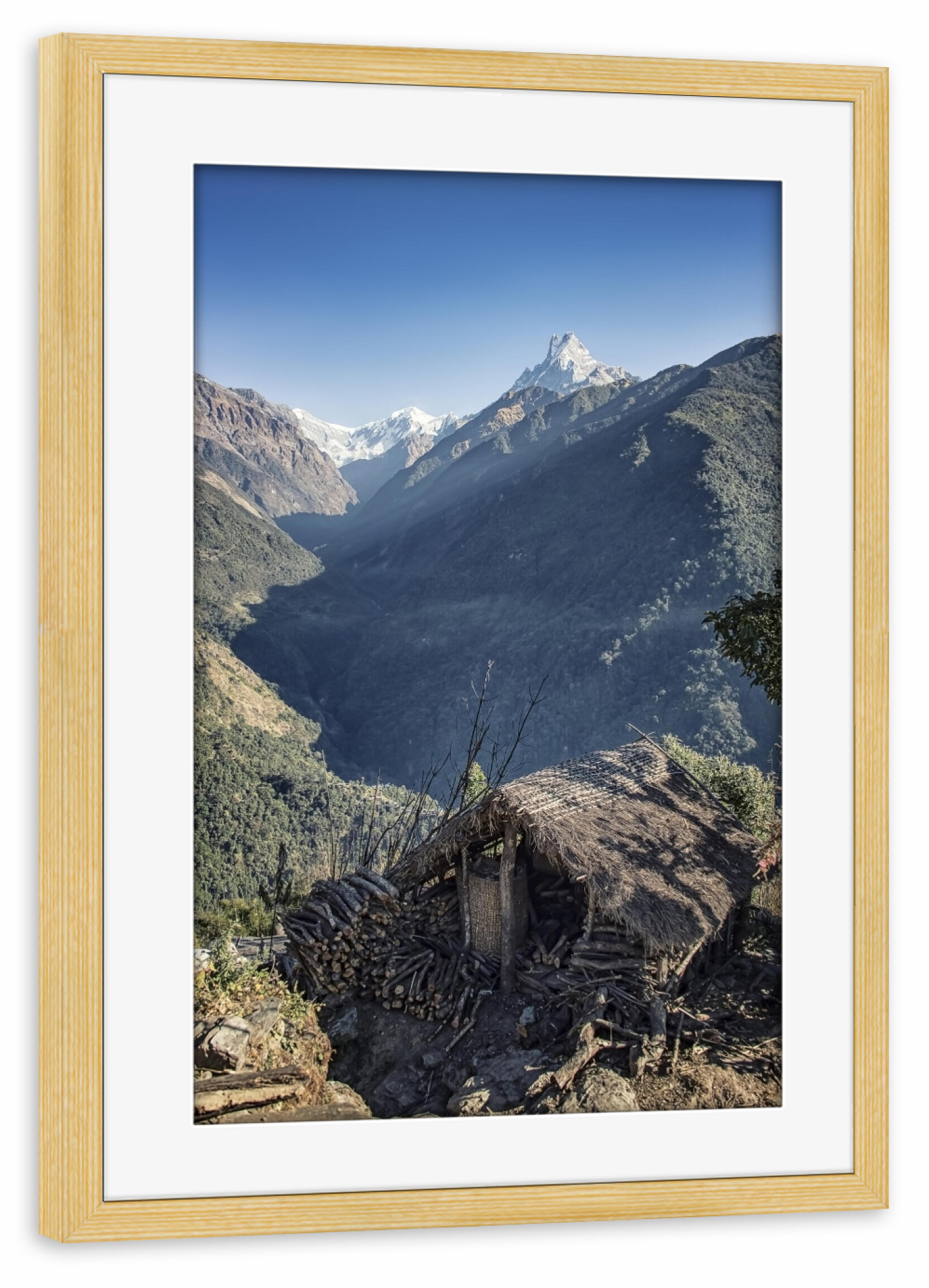 Poster mit Rahmen kiefer "Himalaya" artboxONE - Natur,Reise,Reise / Asien,Reise / Länder