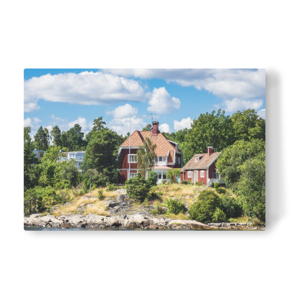 Leinwandbild "Insel vor Stockholm" artboxONE - Natur,Reise,Architektur,Reise / Strand und Meer,Reise / Länder
