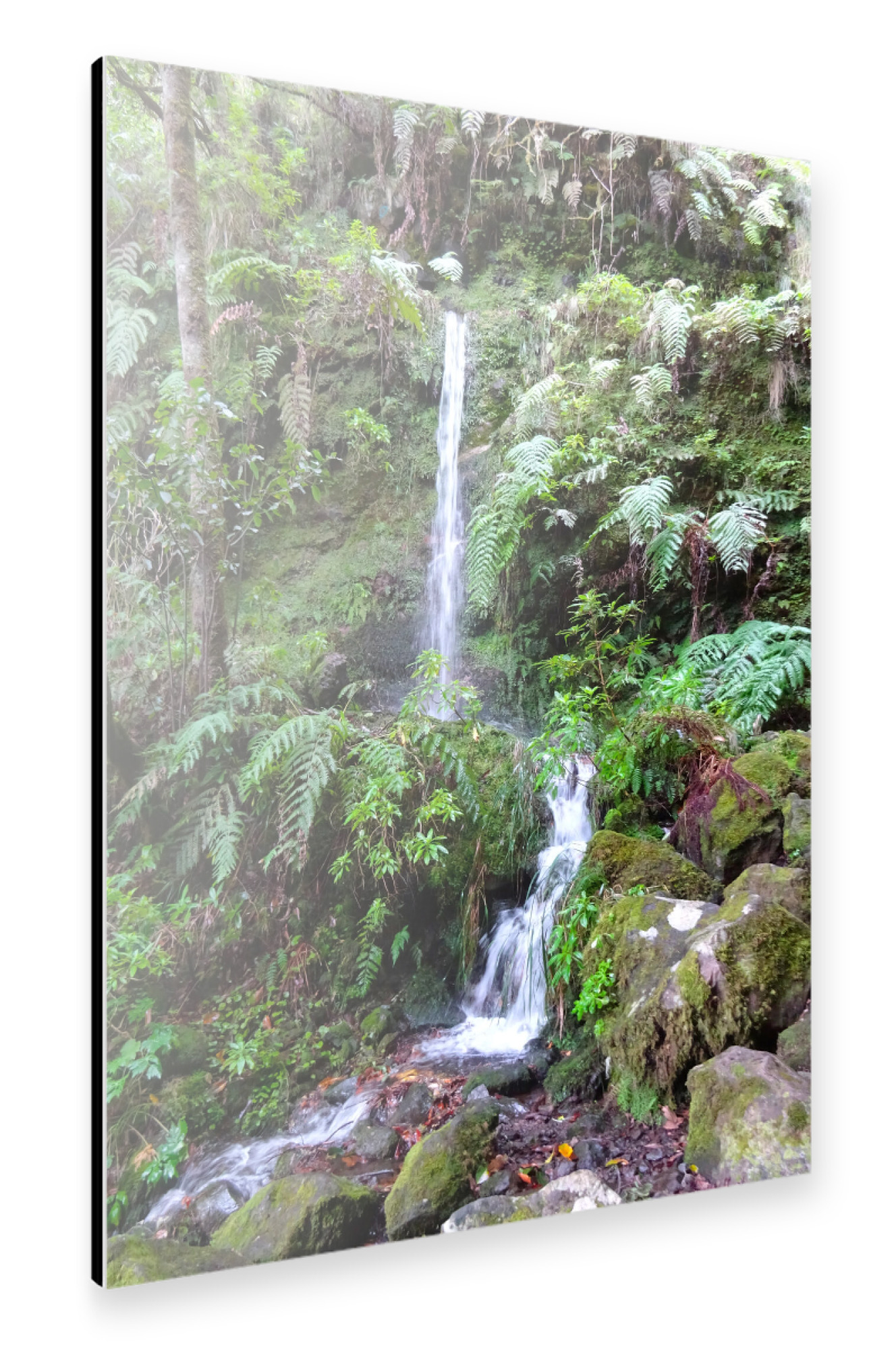 Alu-Dibond "Madeira Waterfall (POR)" 30x20 cm artboxONE