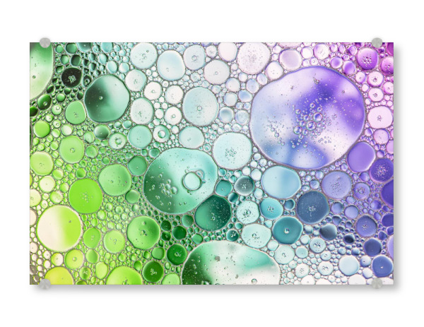 Acrylglasbild "Öl in Wasser" artboxONE - Abstrakt - Wasser,öl,Abstrakt,Bunt,Farbig,Farben