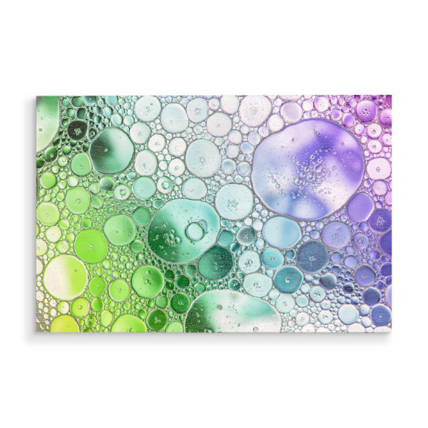 Holzbild "Öl in Wasser" artboxONE - Abstrakt - Wasser,öl,Abstrakt,Bunt,Farbig,Farben