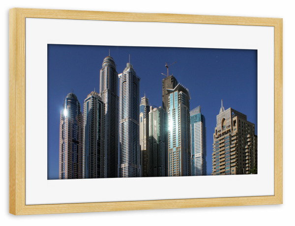 Poster mit Rahmen kiefer "Dream-Explorer LLC in Dubai" artboxONE - Städte,Reise,Architektur,Reise / Länder,Städte / Dubai