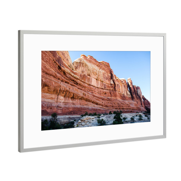 Poster mit Rahmen Silber "Stone walls Canyonlands Utah" artboxONE - Natur,Reise,Reise / Länder