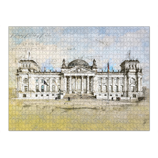 Puzzle Ravensburger "Reichstag Germany, Berlin" artboxONE - Städte,Städte / Berlin,Architektur