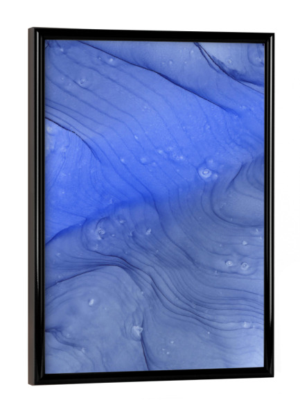 Poster mit schwarzem Rahmen "All Blue" artboxONE - Abstrakt