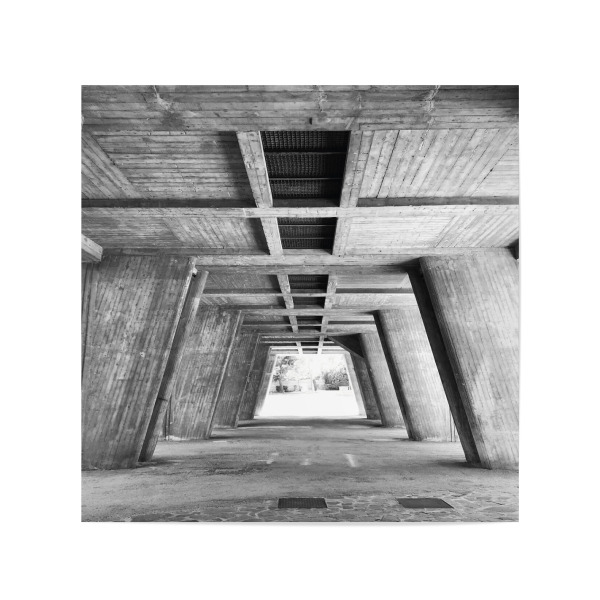 Poster 20x20 cm "Brutalism" artboxONE - Architektur - Architecture,Le corbusier,Brutalism,Schwarzweiß,Classic,Architektur,Frankreich,Marseille,France