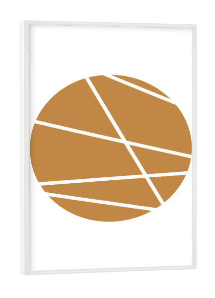 Poster mit weißem Rahmen "Mid Century study no.twentyfive" artboxONE - Abstrakt,Geometrie