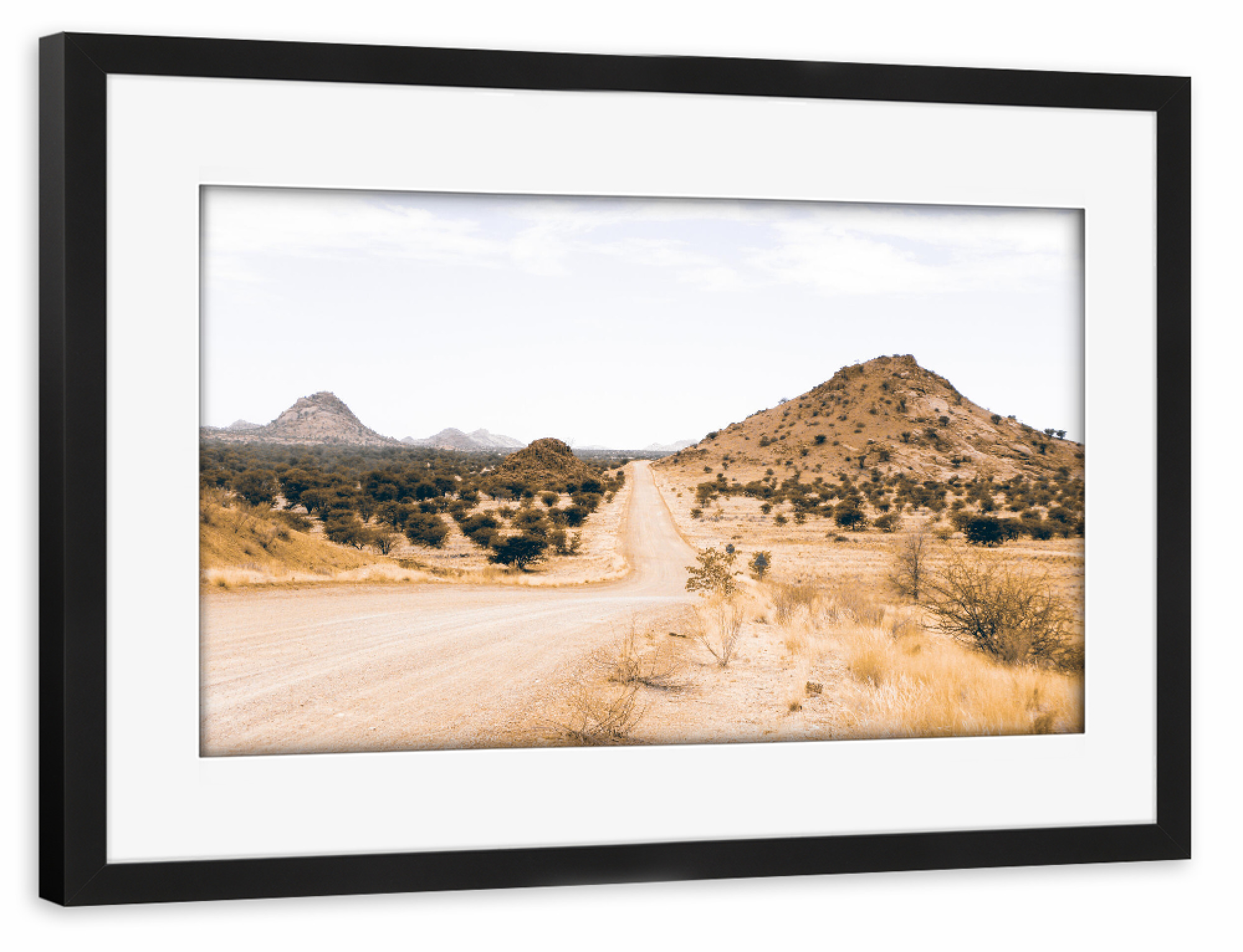 Poster mit Rahmen schwarz "Erongo Mountains (Namibia)" artboxONE - Natur,Reise,Reise / Afrika