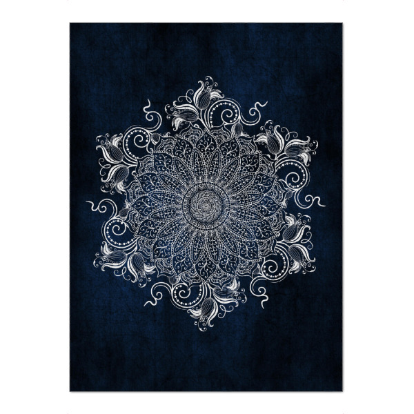 Puzzle Ravensburger "Mandala Artic" artboxONE - Abstrakt - Mandala,Yoga,Boho,Arabic,Indian,Indie,Blue,Snow,Nature - Bild mandala