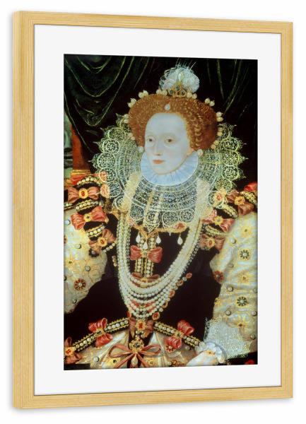 Poster mit Rahmen kiefer "Queen Elizabeth I" artboxONE - Städte / London,Menschen