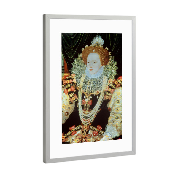 Poster mit Rahmen Silber "Queen Elizabeth I" artboxONE - Städte / London,Menschen