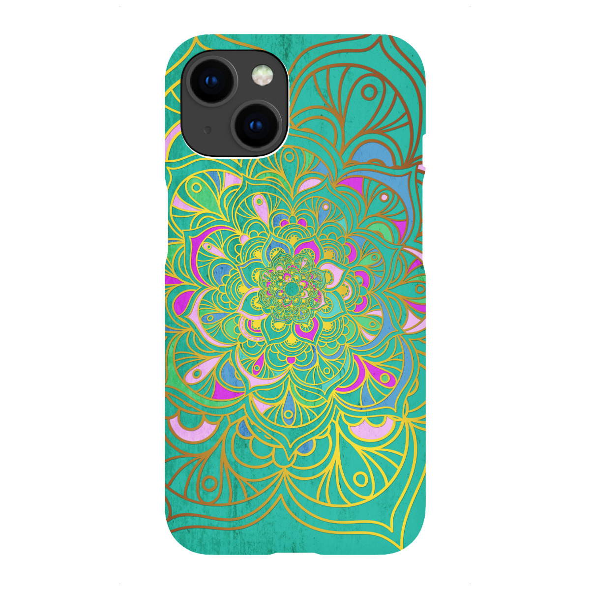 "Mandala Colorfull Green"für iPhone - Premium-Case Handyhülle artboxONE