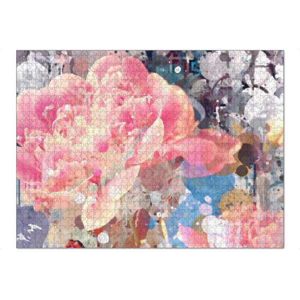 Puzzle Ravensburger "Zarte Pfingstrose in Rosa" artboxONE - Natur,Floral,Liebe,Für Mama