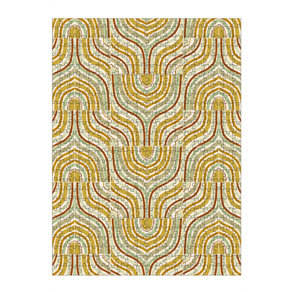 Puzzle Ravensburger "Ochre Marbled Tiles" artboxONE - Abstrakt,Marmor - Tiles,Pattern,Marbled,Abstract,Abstrakt,Formen,Geometrie,Geometry