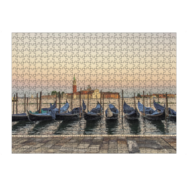 Puzzle Ravensburger "Gondolas in Venice" artboxONE - Städte,Reise,Architektur,Städte / Venedig,Reise / Länder