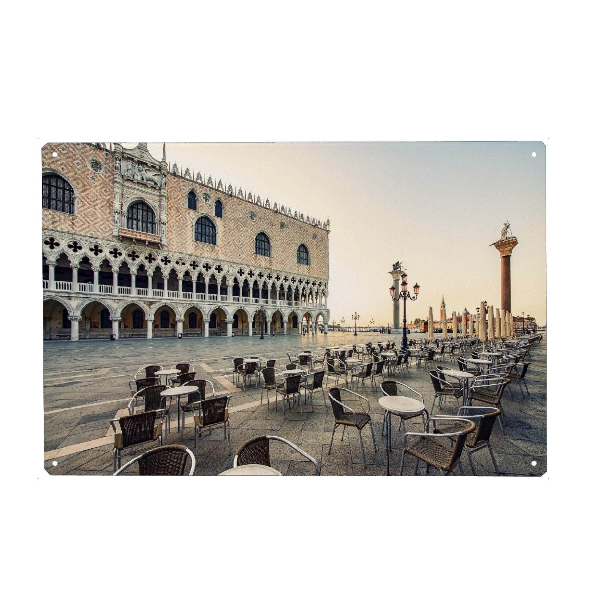 Metall Poster "Piazza San Marco" artboxONE - Städte,Reise,Architektur,Städte / Venedig,Reise / Länder