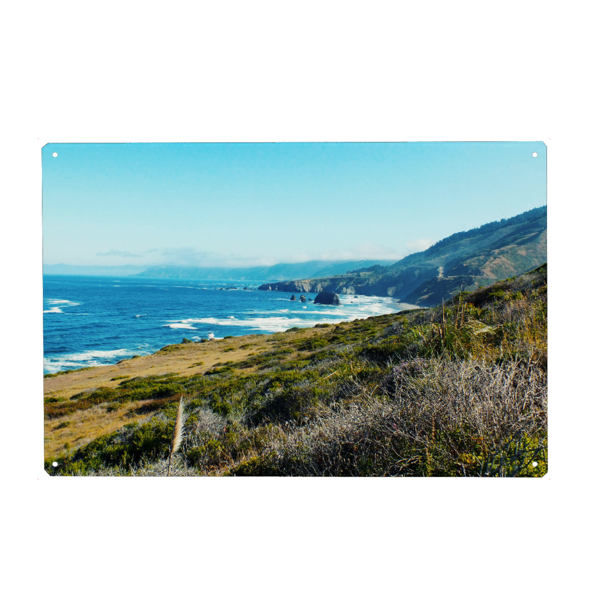 Metall Poster "North Californian Pacific Coast" artboxONE - Natur,Reise,Reise / Strand und Meer,Reise / Länder