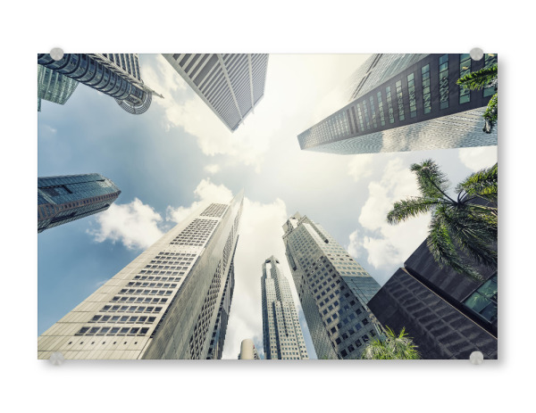 Acrylglasbild "Business district" artboxONE - Städte,Reise,Architektur,Reise / Asien,Städte / Singapur