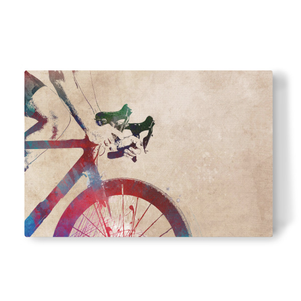 Leinwandbild "My bike" artboxONE - Sport,Sport / Motivation - Sport,Cycling,Cycler,Cyclist,Bicycle,Active,Sports,Tourdefrance,Digital art,Player