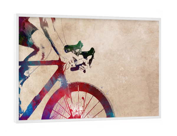 Poster mit weißem Rahmen "My bike" artboxONE - Sport,Sport / Motivation