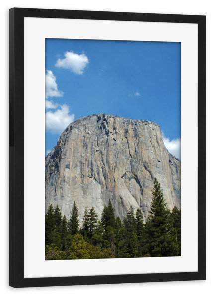Poster mit Rahmen schwarz "El Capitan, Yosemite" artboxONE - Natur,Reise,Reise / Länder
