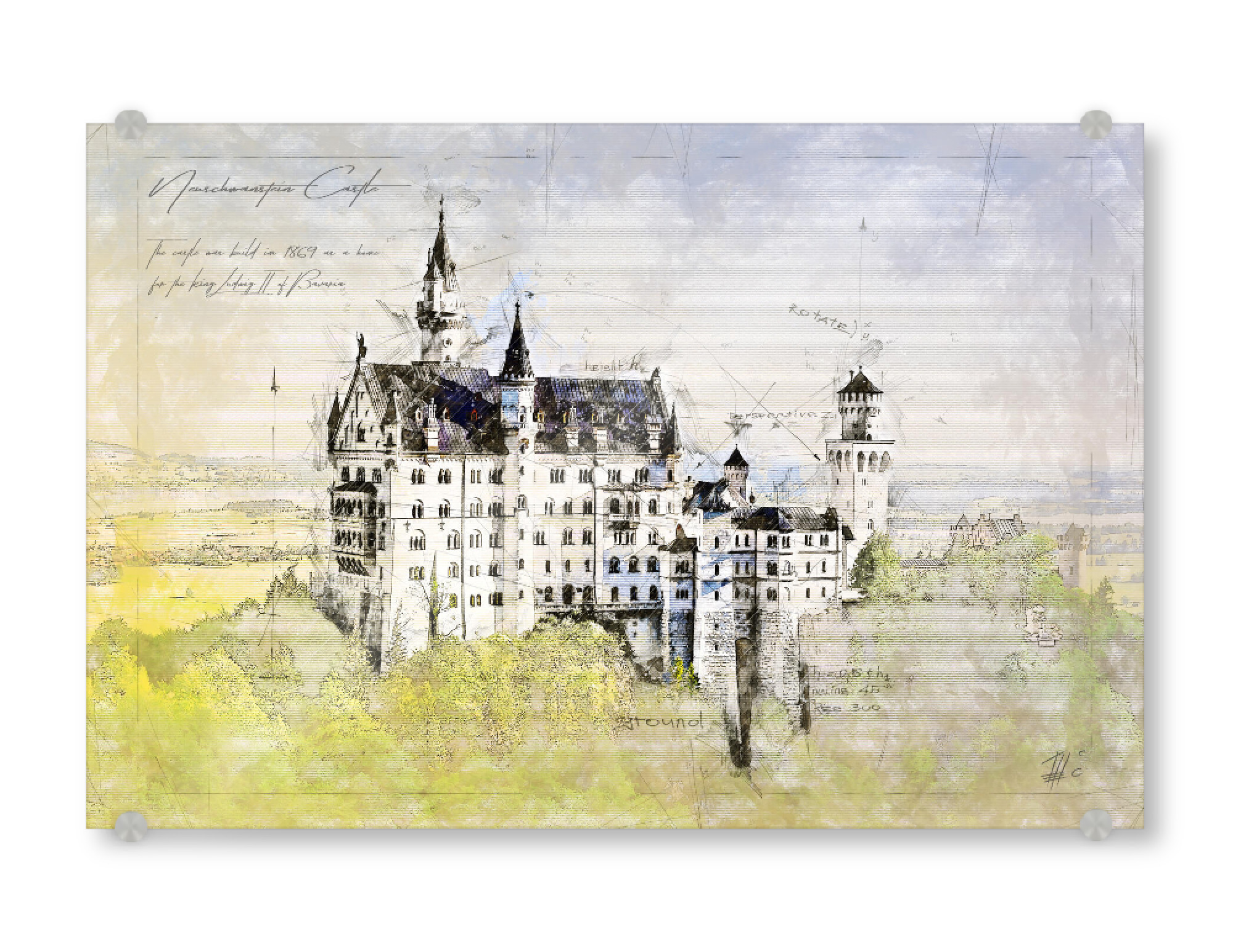 Acrylglasbild "Neuschwanstein Castle, Bavaria" artboxONE - Reise,Architektur