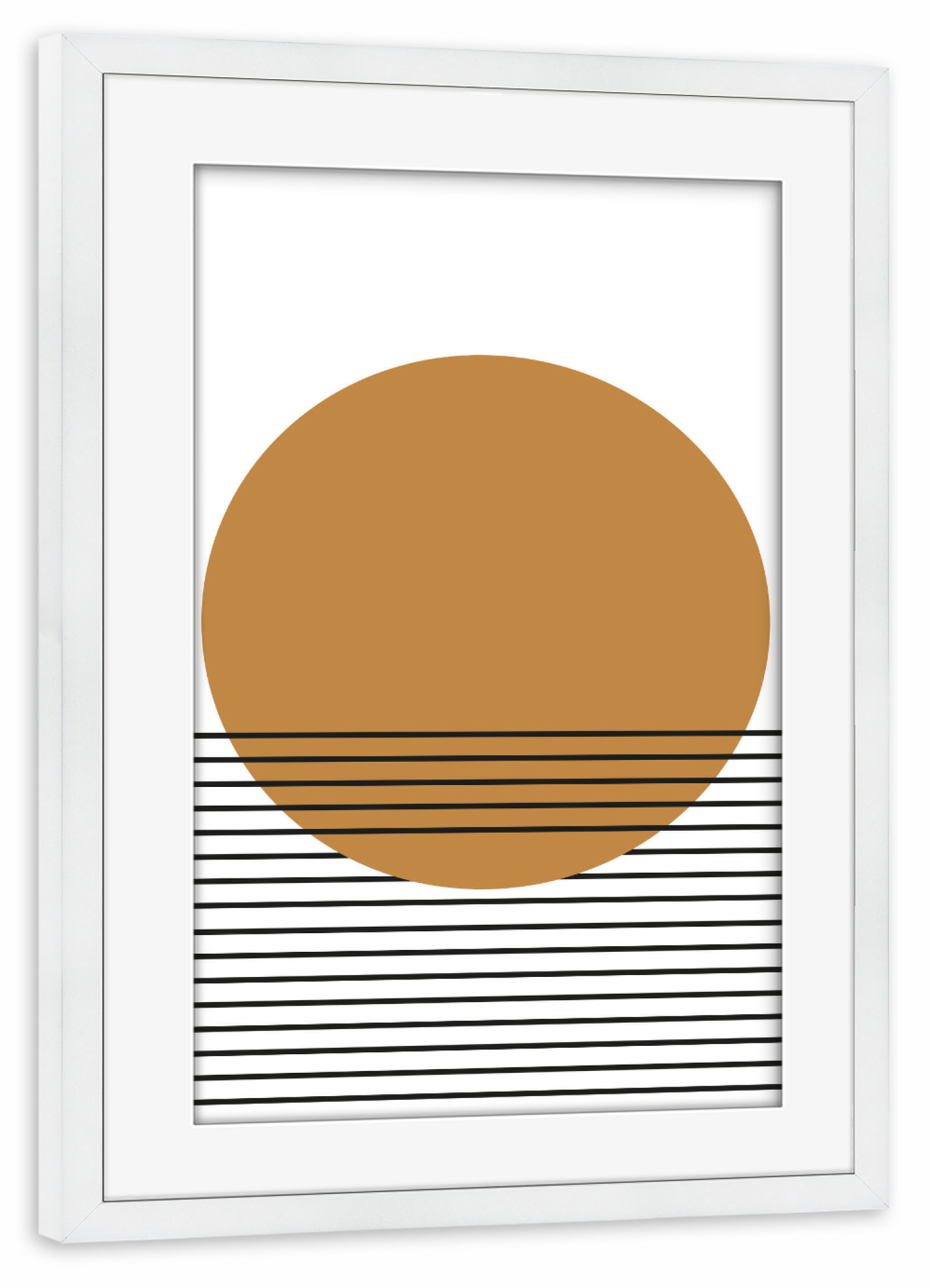 Poster mit Rahmen weiß "Mid Century study no.twentythree" artboxONE - Abstrakt,Geometrie