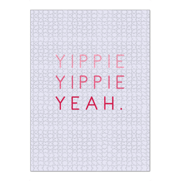 Puzzle Ravensburger "Yippie Yippie Yeah - bunt" artboxONE - Typografie,Abstrakt,Festivals,Lustig