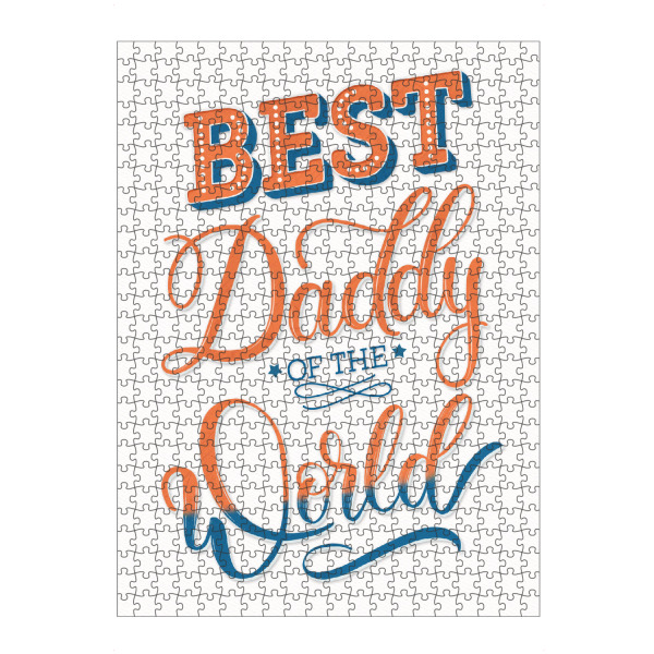 Puzzle Ravensburger "Best Daddy ever" artboxONE - Typografie,Liebe,Für Papa