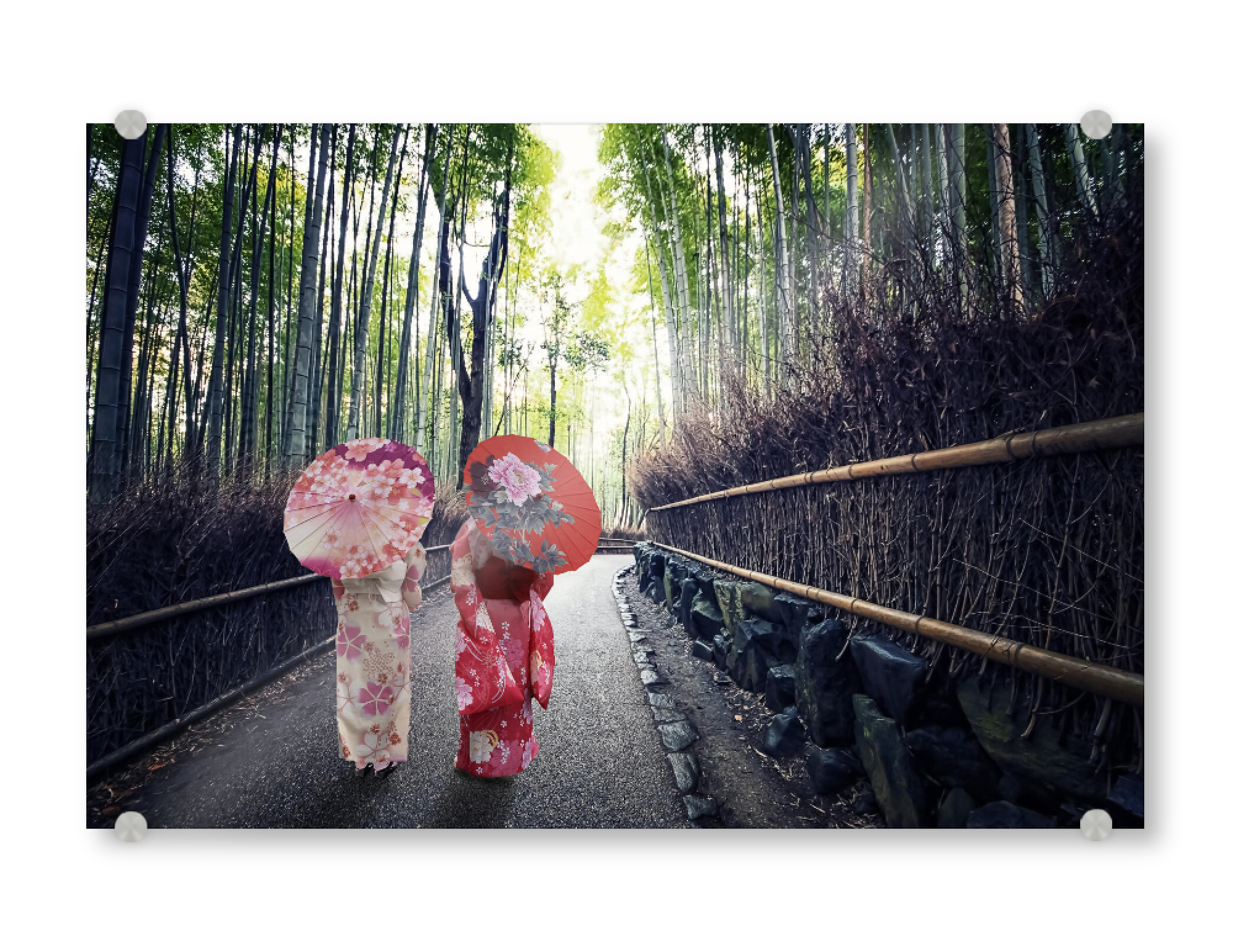 Acrylglasbild "Bamboo forest in Kyoto" artboxONE - Städte,Natur,Reise,Reise / Asien,Reise / Länder