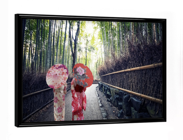 Poster mit schwarzem Rahmen "Bamboo forest in Kyoto" artboxONE - Städte,Natur,Reise,Reise / Asien,Reise / Länder