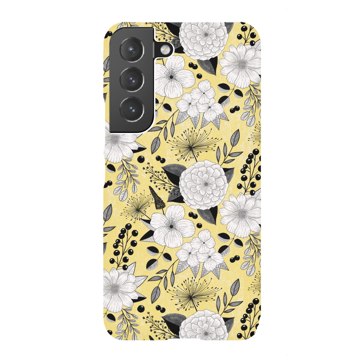 "Blumen modern Line-Art"für Samsung Galaxy - Premium-Case Handyhülle artboxONE