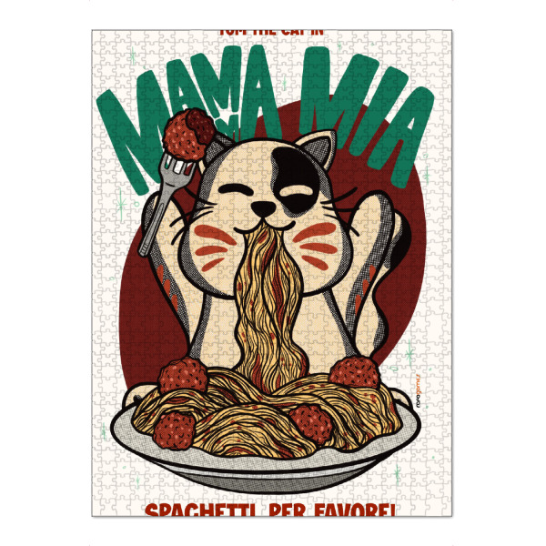 Puzzle Ravensburger "Mamma Mia" artboxONE - Tiere,Essen & Trinken,Comic