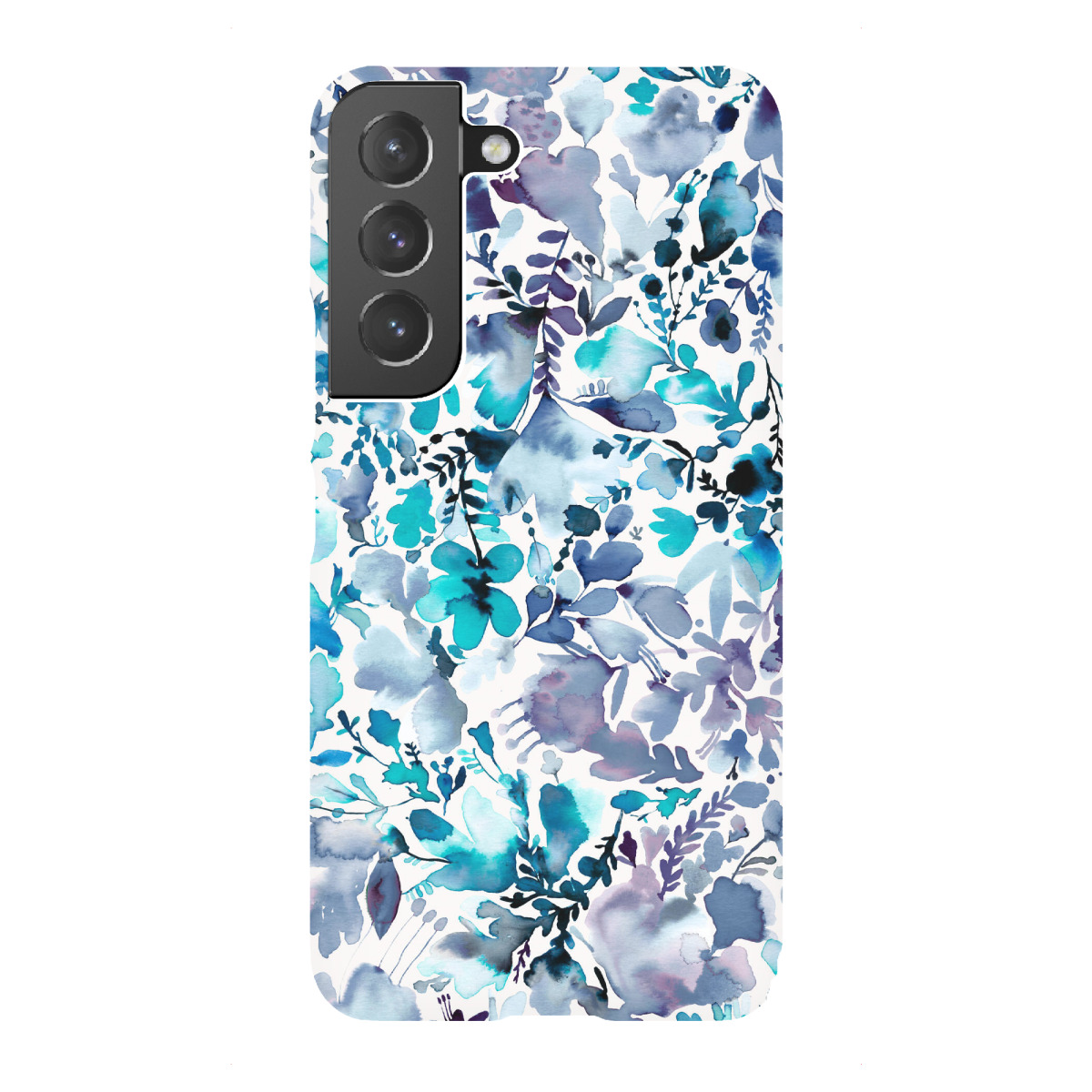 "Magic Watercolor Flowers Blue"für Samsung Galaxy - Premium-Case Handyhülle artboxONE