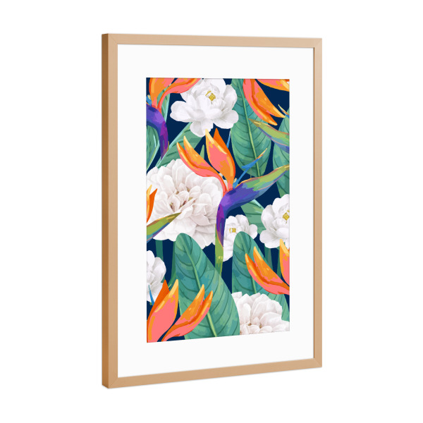 Poster mit Rahmen Kupfer "Just Another Day in Paradise" artboxONE - Floral