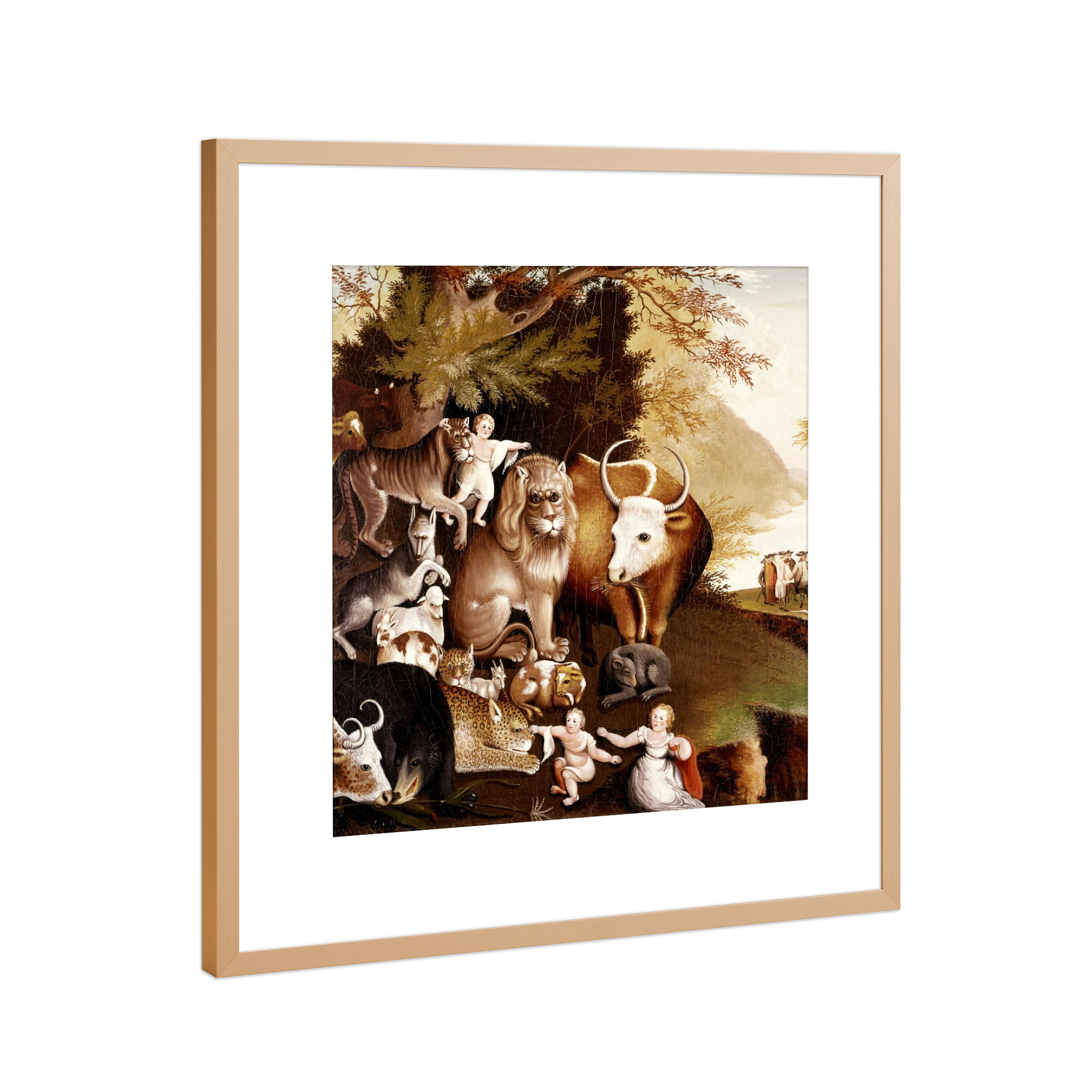 Poster mit Rahmen Kupfer "Friedliches Königreich" artboxONE - Natur,Tiere