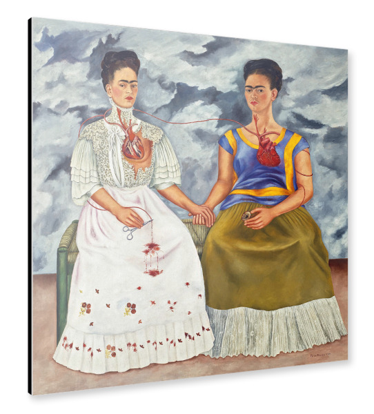 Alu-Dibond "Die zwei Fridas (Las dos Fridas)" 30x30 cm artboxONE