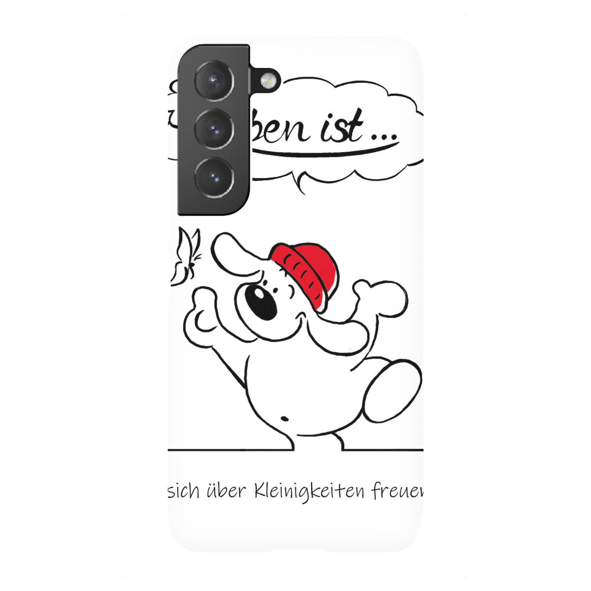 "Leben ist... Kleinigkeiten Freude"für Samsung Galaxy - Premium-Case Handyhülle artboxONE