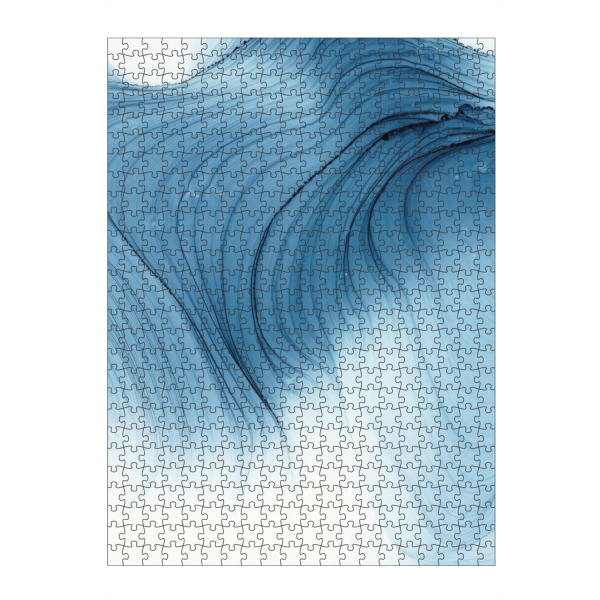 artboxONE Puzzle "Cold Blue River Waves" artboxONE - Abstrakt