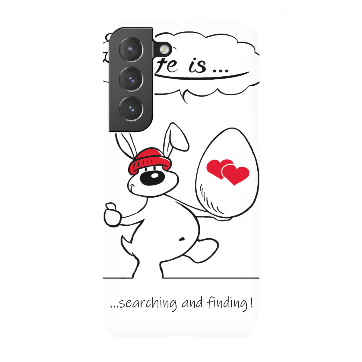Samsung Galaxy "Life is... searching and finding" Premium-Case Handyhülle artboxONE